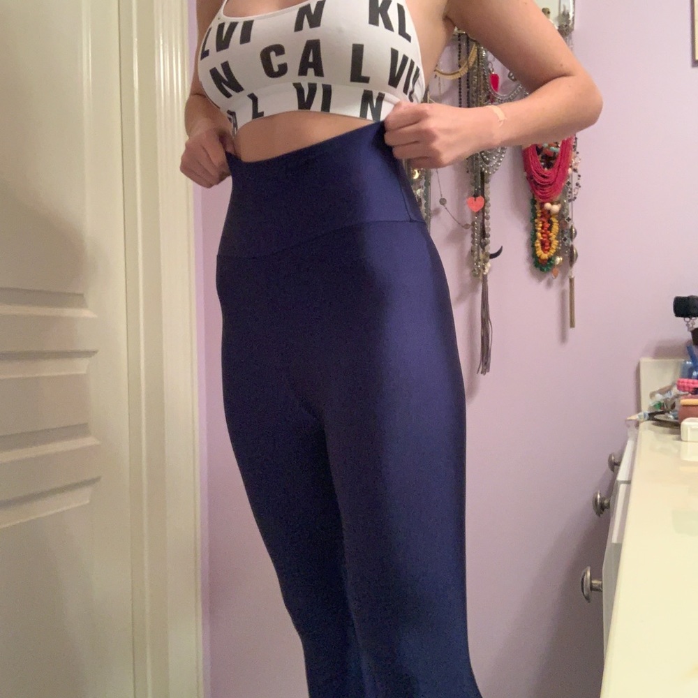American apparel blue high waisted leggings